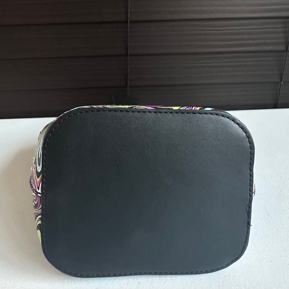 Multicolored Crossbody Drawstring Closure Bucket … - image 6